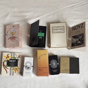 Fragrance perfume sample bundle 10 very popular brands Skylar diptyque Nest